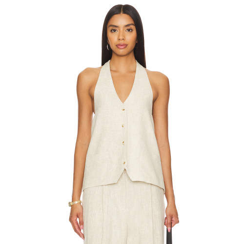 Hot sale Halter V neckline Backless Sleeveless Casual Comfortable High quality Woman's Blouses