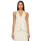 Hot sale Halter V neckline Backless Sleeveless Casual Comfortable High quality Woman's Blouses