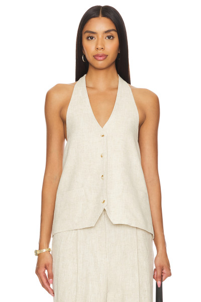 Hot sale Halter V neckline Backless Sleeveless Casual Comfortable High quality Woman's Blouses