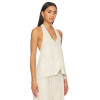 Hot sale Halter V neckline Backless Sleeveless Casual Comfortable High quality Woman's Blouses