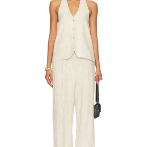 Hot sale Halter V neckline Backless Sleeveless Casual Comfortable High quality Woman's Blouses