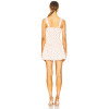 High quality Polka dot Backless Sleeveless Square neckline Sexy Fashionable Woman's Mini Dress