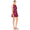 Adjustable collar tie Luxurious Bohemian style Graceful Feminine Vibrant Eye catching Woman's Mini Dress