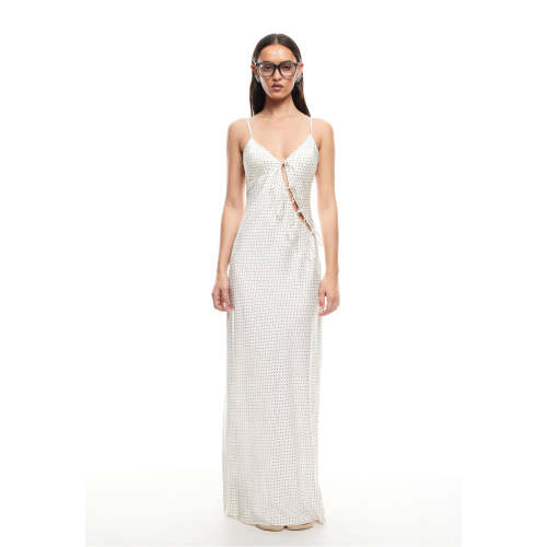 Adjustable straps High quality Cut out Sexy Feminine Backless Allure Woman's Maxi Dress