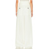 New fashion Customized Lightweight Belt trims Wide straight leg High quality Woman's Pants