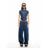 Exquisite Formal Short sleeve Denim Versatile Fashionable High quality Woman's Blouses