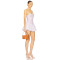 Spaghetti straps Flared Vertical stripes Playful touch Feminine Camisole Woman's Mini Dress