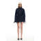 Formal High neckline Denim Oversized Exquisite Delicate Stylish High quality Woman's Coats