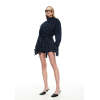 Formal High neckline Denim Oversized Exquisite Delicate Stylish High quality Woman's Coats