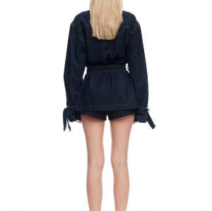 Formal High neckline Denim Oversized Exquisite Delicate Stylish High quality Woman's Coats