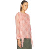 Lightweight Casual Flowy Elegant Deep V neckline Checkered pattern Refined Woman's Blouses