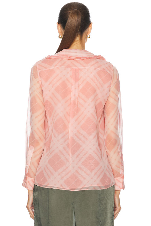 Lightweight Casual Flowy Elegant Deep V neckline Checkered pattern Refined Woman's Blouses