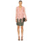 Lightweight Casual Flowy Elegant Deep V neckline Checkered pattern Refined Woman's Blouses