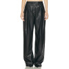 New style Customized Leather Edgy Fashionable Stylish High waisted Flowy Woman's Pants