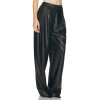 New style Customized Leather Edgy Fashionable Stylish High waisted Flowy Woman's Pants