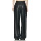 New style Customized Leather Edgy Fashionable Stylish High waisted Flowy Woman's Pants