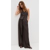 Removable belt High waisted Oversized Flowy Elegant Casual Comfortable Woman's Pants