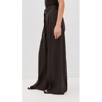 Removable belt High waisted Oversized Flowy Elegant Casual Comfortable Woman's Pants