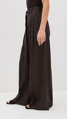 Removable belt High waisted Oversized Flowy Elegant Casual Comfortable Woman's Pants