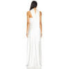 Glamorous Timeless Elegant Strapless Satin like Form fitting Halter style Woman's Maxi Dress