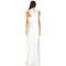 Glamorous Timeless Elegant Strapless Satin like Form fitting Halter style Woman's Maxi Dress