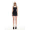 Bodycon Edgy Halter neckline Chic Sexy Sleeveless Backless Stylish Woman's Mini Dress