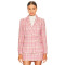 Preppy style Checkered pattern Fashionable Charming Lovely Cute Exquisite Woman's Blazer