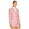 Preppy style Checkered pattern Fashionable Charming Lovely Cute Exquisite Woman's Blazer