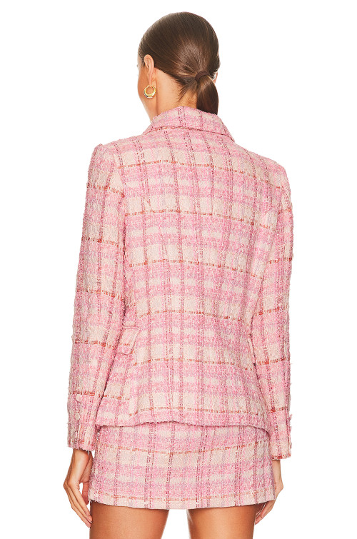 Preppy style Checkered pattern Fashionable Charming Lovely Cute Exquisite Woman's Blazer