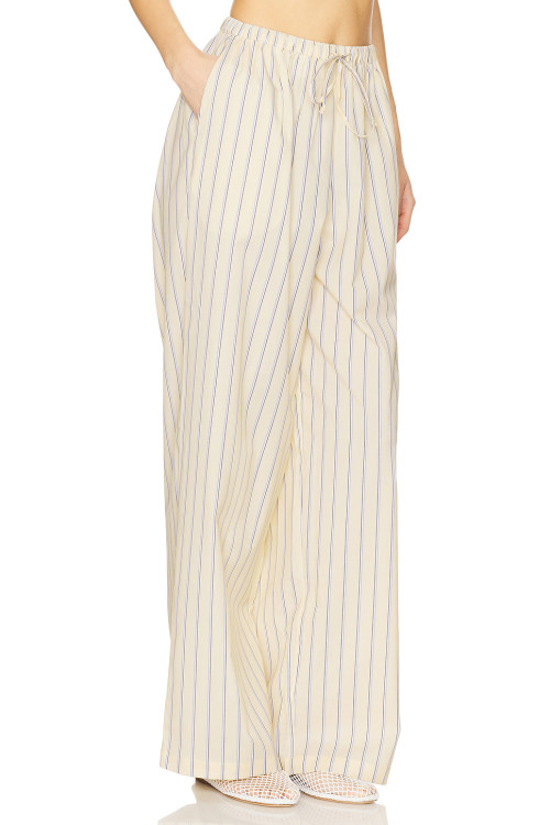 Luxurious Wide leg trousers High end Elegant Exquisite Stripe High quality Woman's Pants