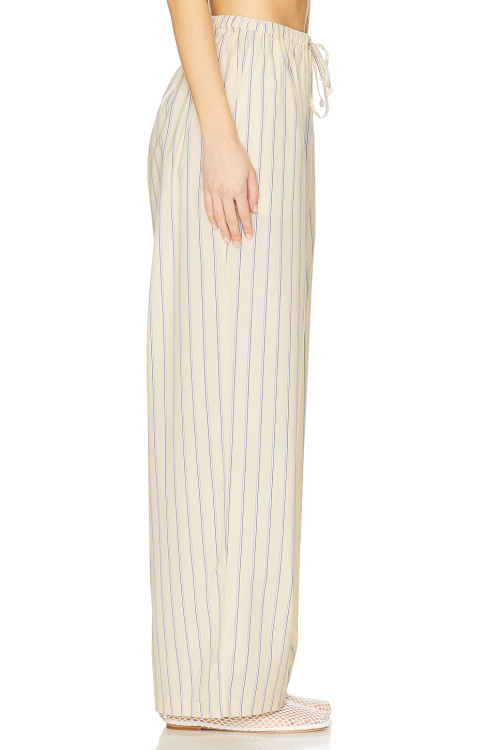 Luxurious Wide leg trousers High end Elegant Exquisite Stripe High quality Woman's Pants