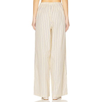 Luxurious Wide leg trousers High end Elegant Exquisite Stripe High quality Woman's Pants