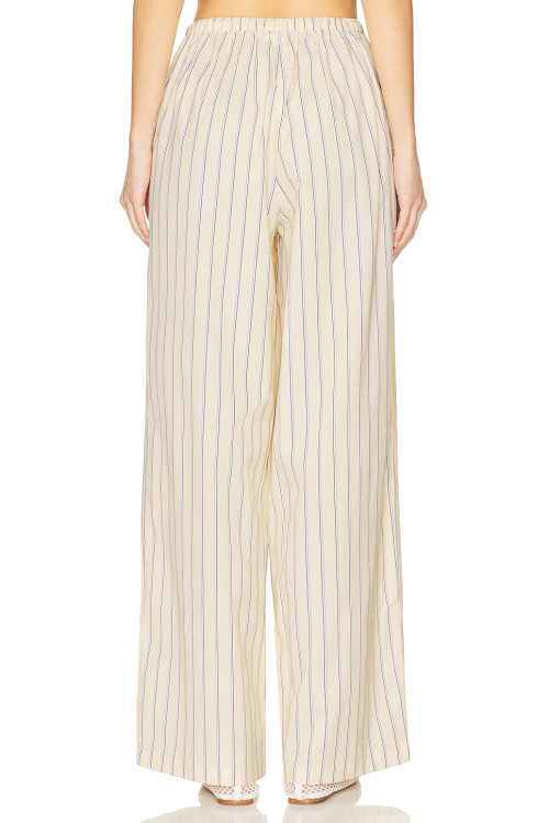 Luxurious Wide leg trousers High end Elegant Exquisite Stripe High quality Woman's Pants