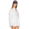 Casual Chic Lace trims Oversized classic collar Relaxed Comfortable Woman's Blouses