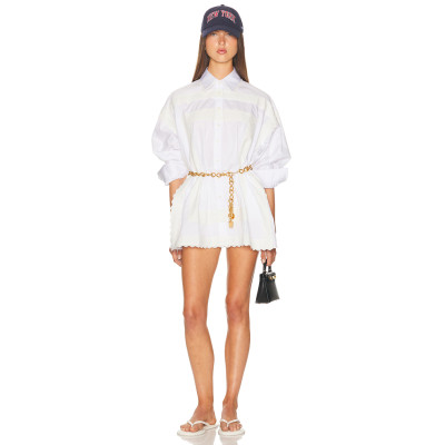 Casual Chic Lace trims Oversized classic collar Relaxed Comfortable Woman's Blouses