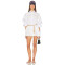 Casual Chic Lace trims Oversized classic collar Relaxed Comfortable Woman's Blouses