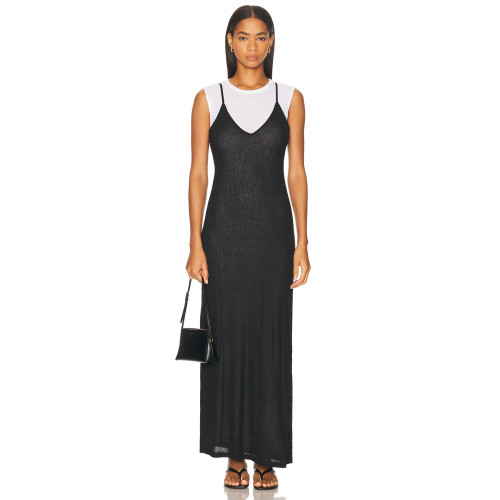 Form fitting Thin spaghetti straps High quality Elegant V neckline Woman's Maxi Dress