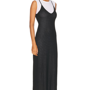 Form fitting Thin spaghetti straps High quality Elegant V neckline Woman's Maxi Dress