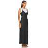Form fitting Thin spaghetti straps High quality Elegant V neckline Woman's Maxi Dress