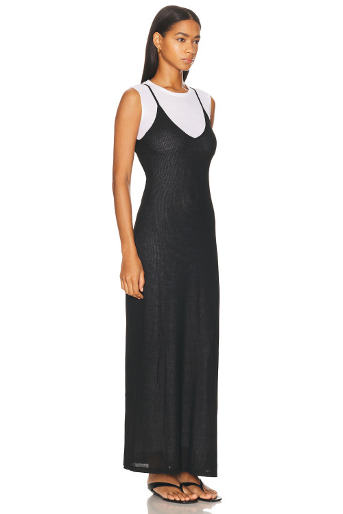 Form fitting Thin spaghetti straps High quality Elegant V neckline Woman's Maxi Dress