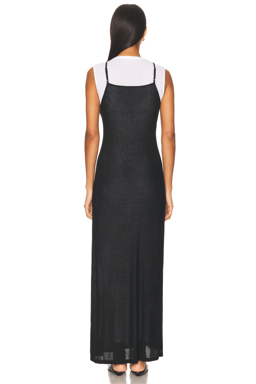 Form fitting Thin spaghetti straps High quality Elegant V neckline Woman's Maxi Dress