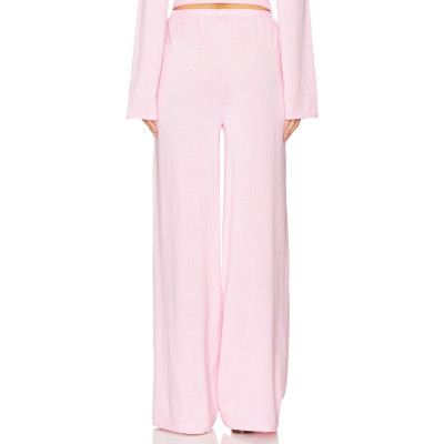 Charming Lovely Cute Wide leg trousers Lightweight Front button trims Woman's Pants