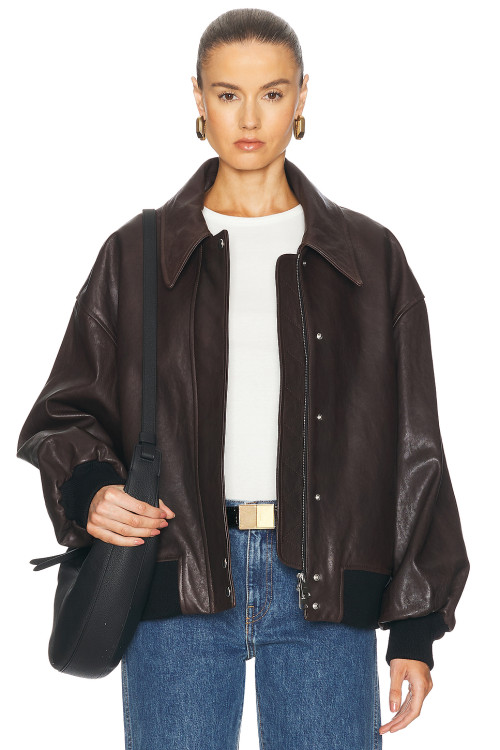 Classic collar Oversized Vintage Casual Leather texture Luxury Finish Woman's Jacket