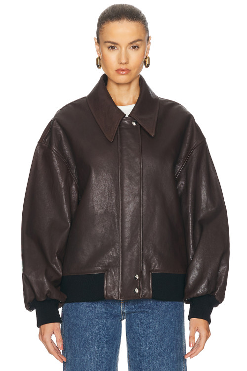 Classic collar Oversized Vintage Casual Leather texture Luxury Finish Woman's Jacket