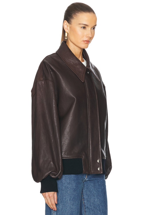 Classic collar Oversized Vintage Casual Leather texture Luxury Finish Woman's Jacket