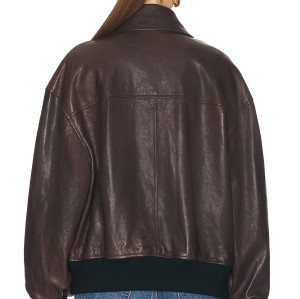 Classic collar Oversized Vintage Casual Leather texture Luxury Finish Woman's Jacket
