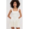 Square neckline Sleeveless Elegance Casual Freedom Exquisite Charming Woman's Mini Dress
