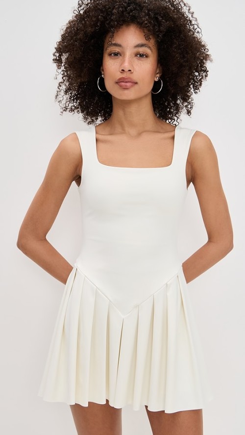 Square neckline Sleeveless Elegance Casual Freedom Exquisite Charming Woman's Mini Dress