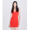Halter V neckline Low back Sexy Exquisite High quality Hot sale Woman's Mini Dress