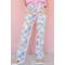 Colorful printed flowers Loose fitting Pastel colored High waist Bohemian inspired Woman's Pants